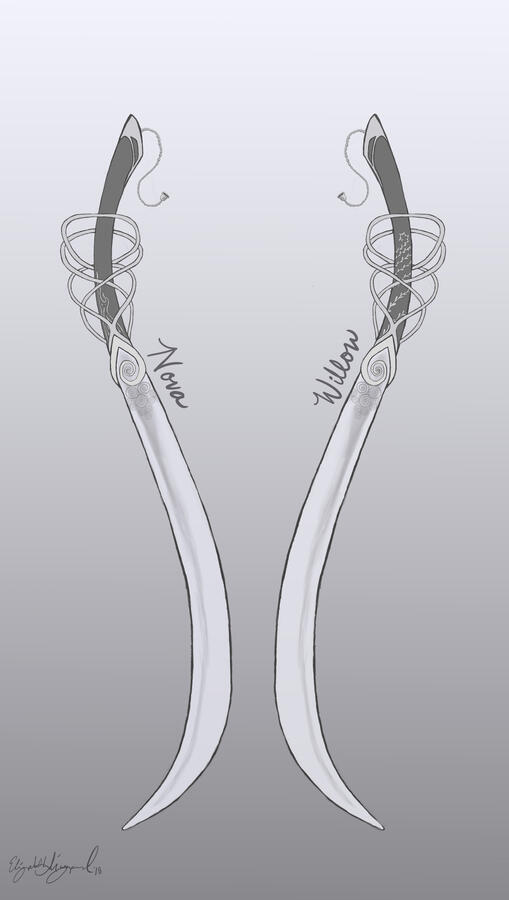 Nova and Willow Wow Weapon Commission
