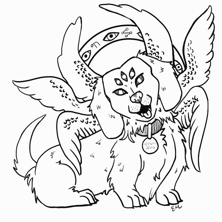 Celestial Dog West Marches Commission