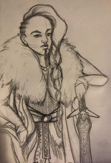 Rowan the Tempest Graphite Portrait