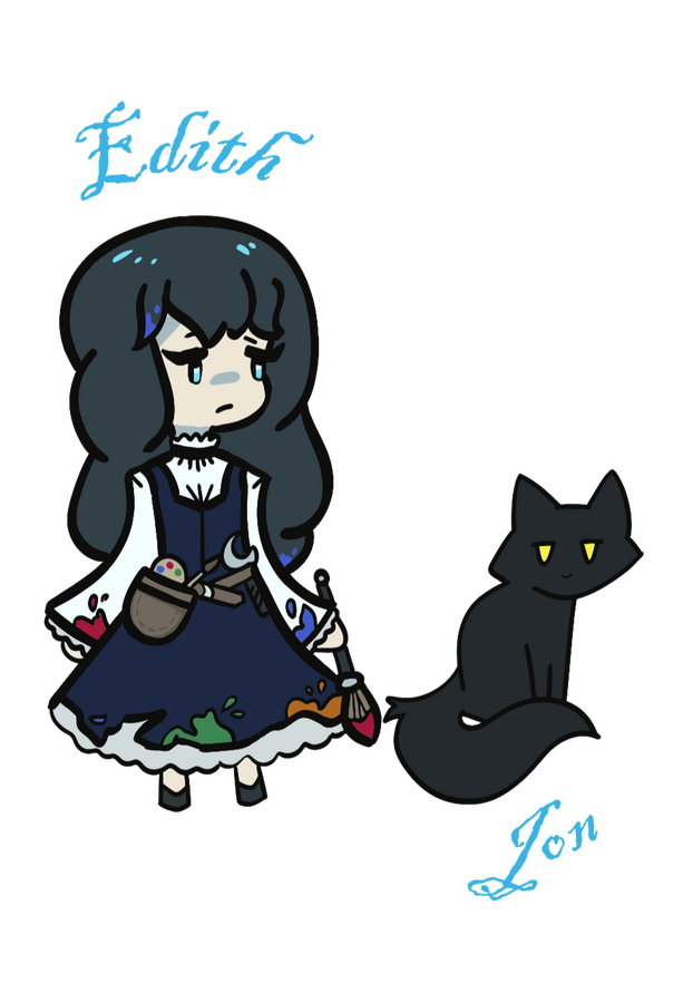 Pathfinder Second Edition Chibi Character Portraits: &quot;Edith and Jon&quot;.