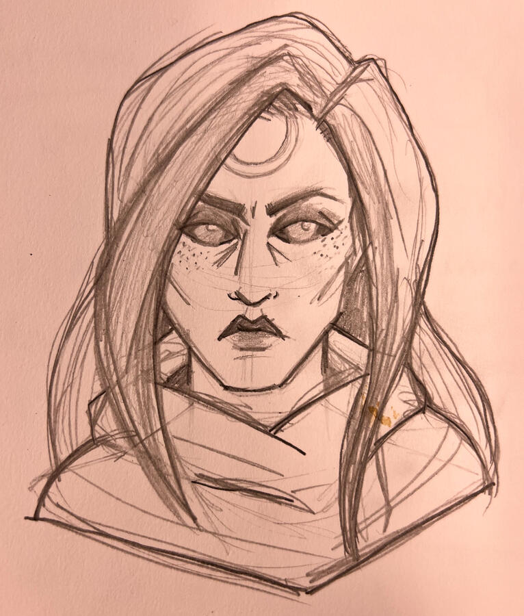 Istari Portrait Graphite Sketch