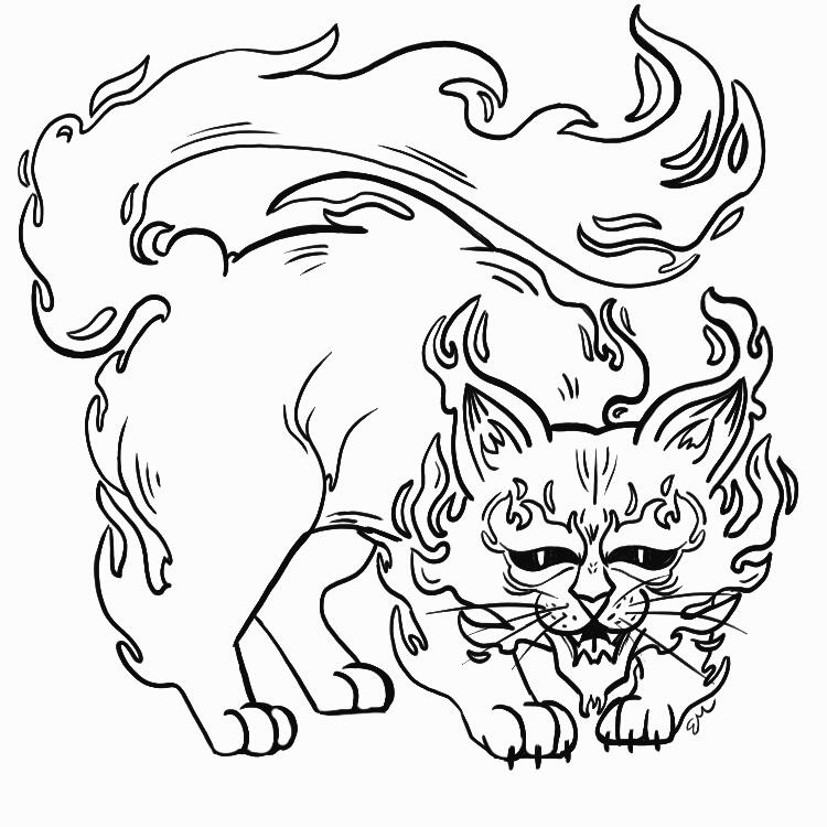 Fiend Cat West Marches Commission